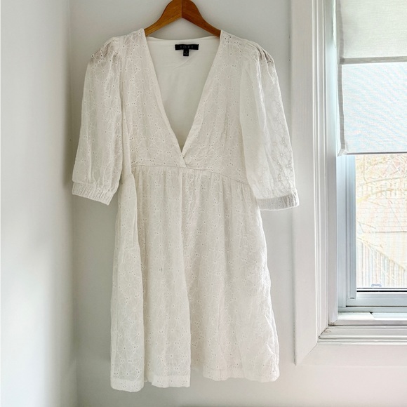 FORE Floral Eyelet Puff Sleeve Dress - Picture 2 of 3